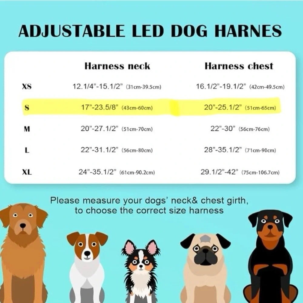 BSEEN Comfort Control Light-Up Dog Harness - Small